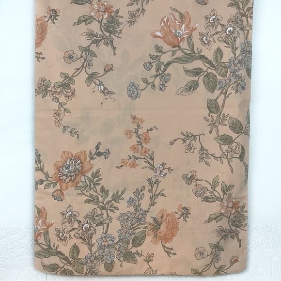 Vintage Cannon botanical floral percale pillowcase set of 2 - Picture 5 of 7